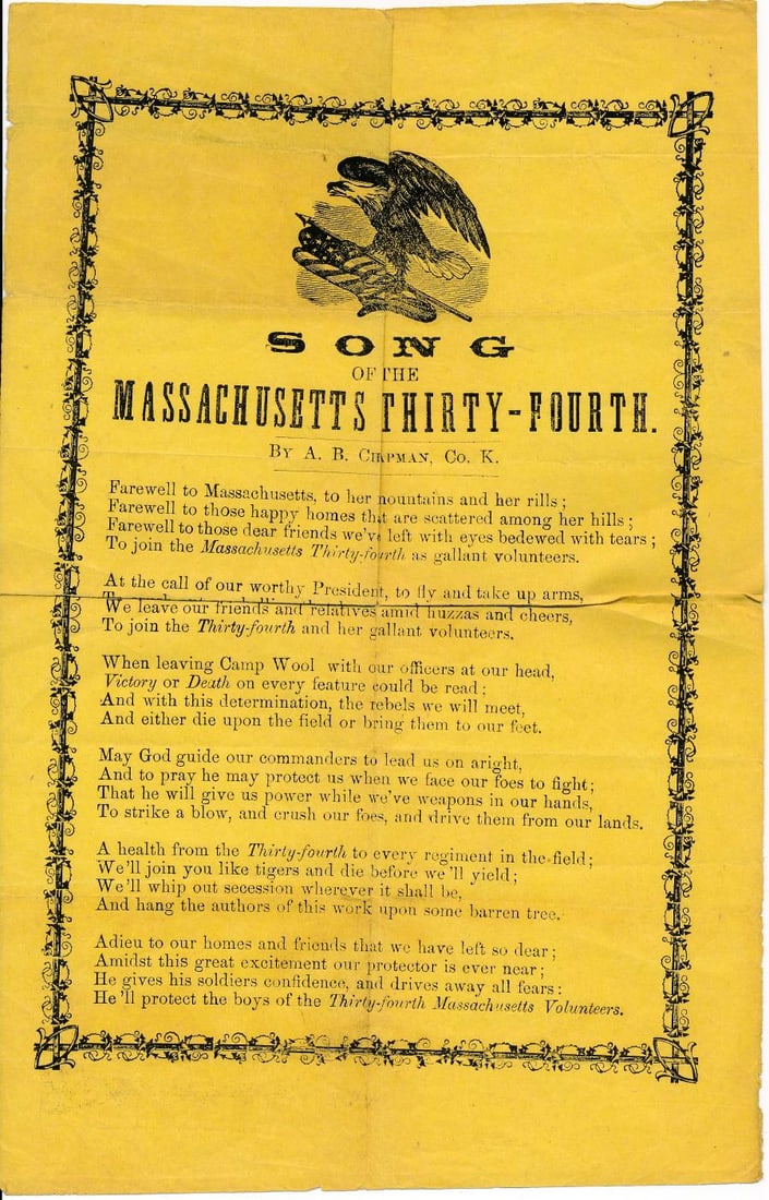 New England related Veterans ephemera (1 of 11)