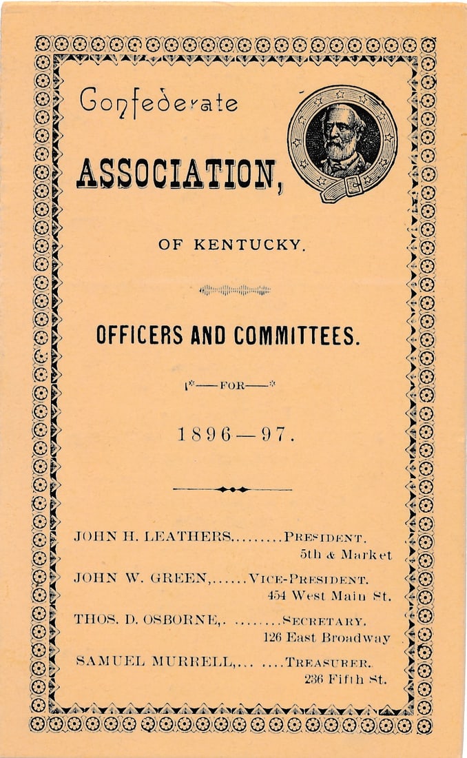 Ex-Confederate Families Programme/card, etc. - 3