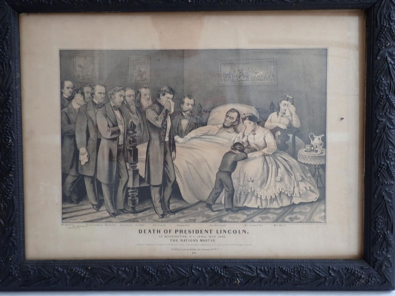 Currier and Ives Death of Pres. Lincoln Engraving (1 of 11)