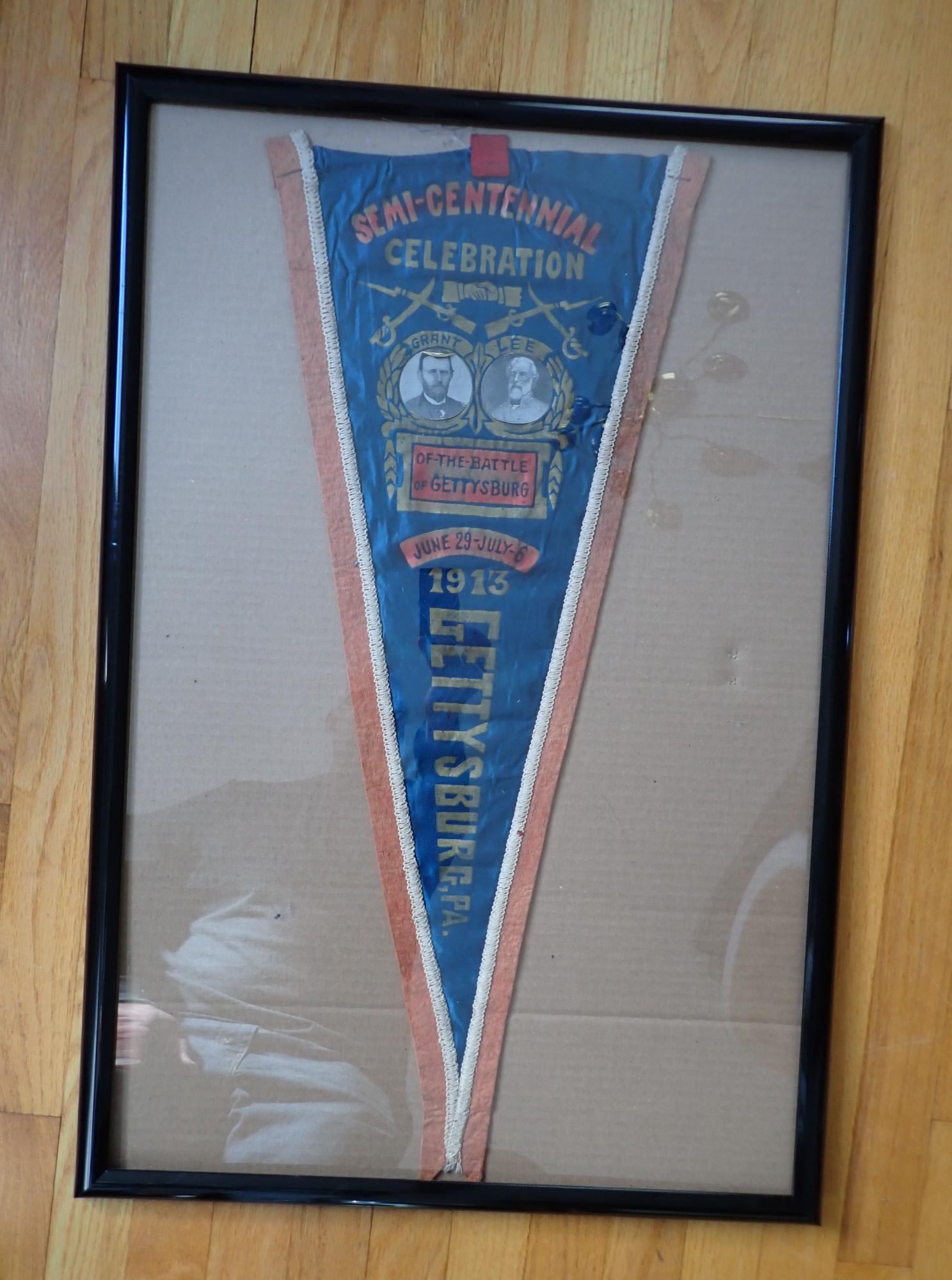 1913 Battle of Gettysburg souvenir pennant (1 of 5)