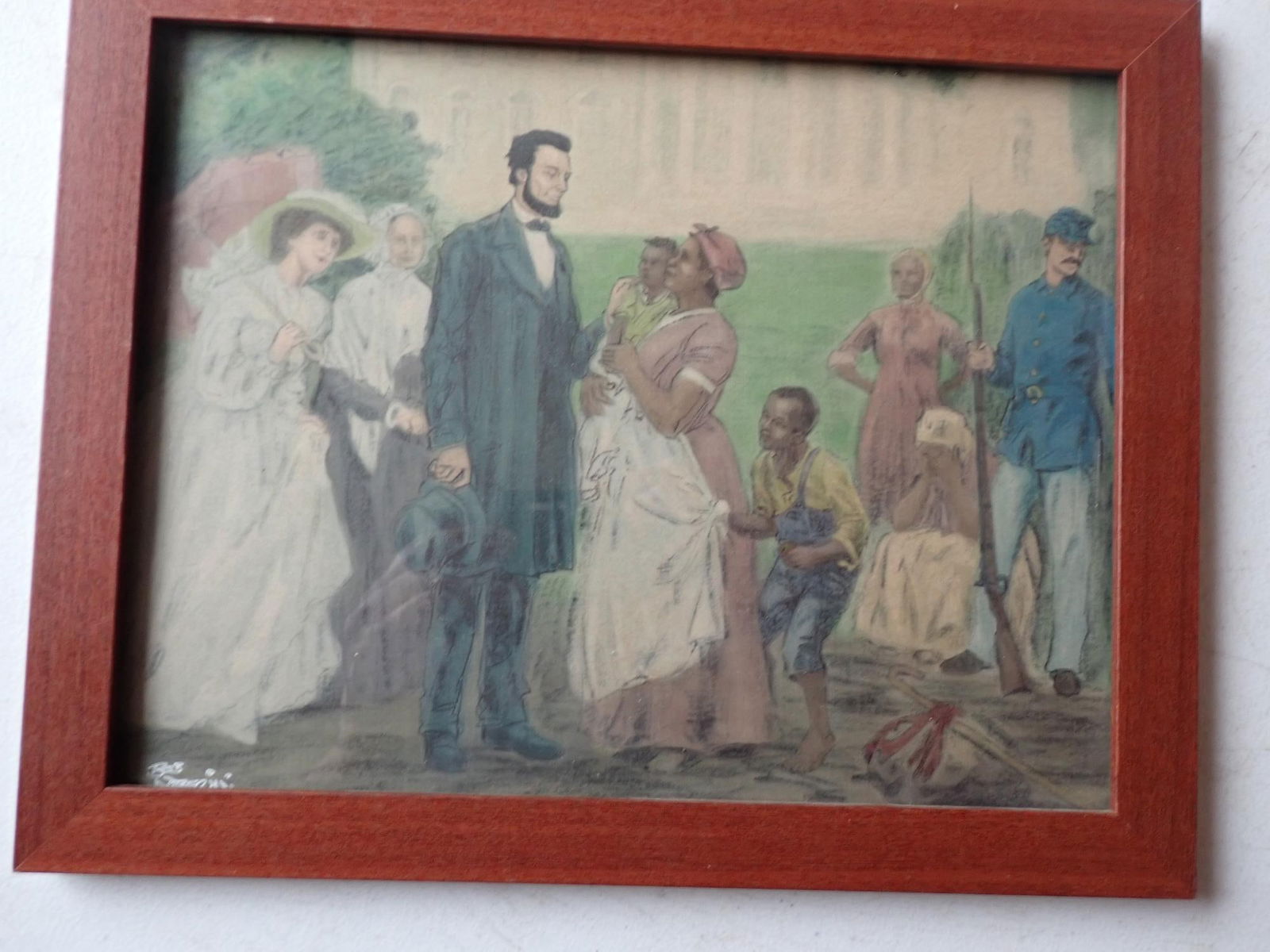 Pres. Lincoln & African American mother & children (1 of 7)