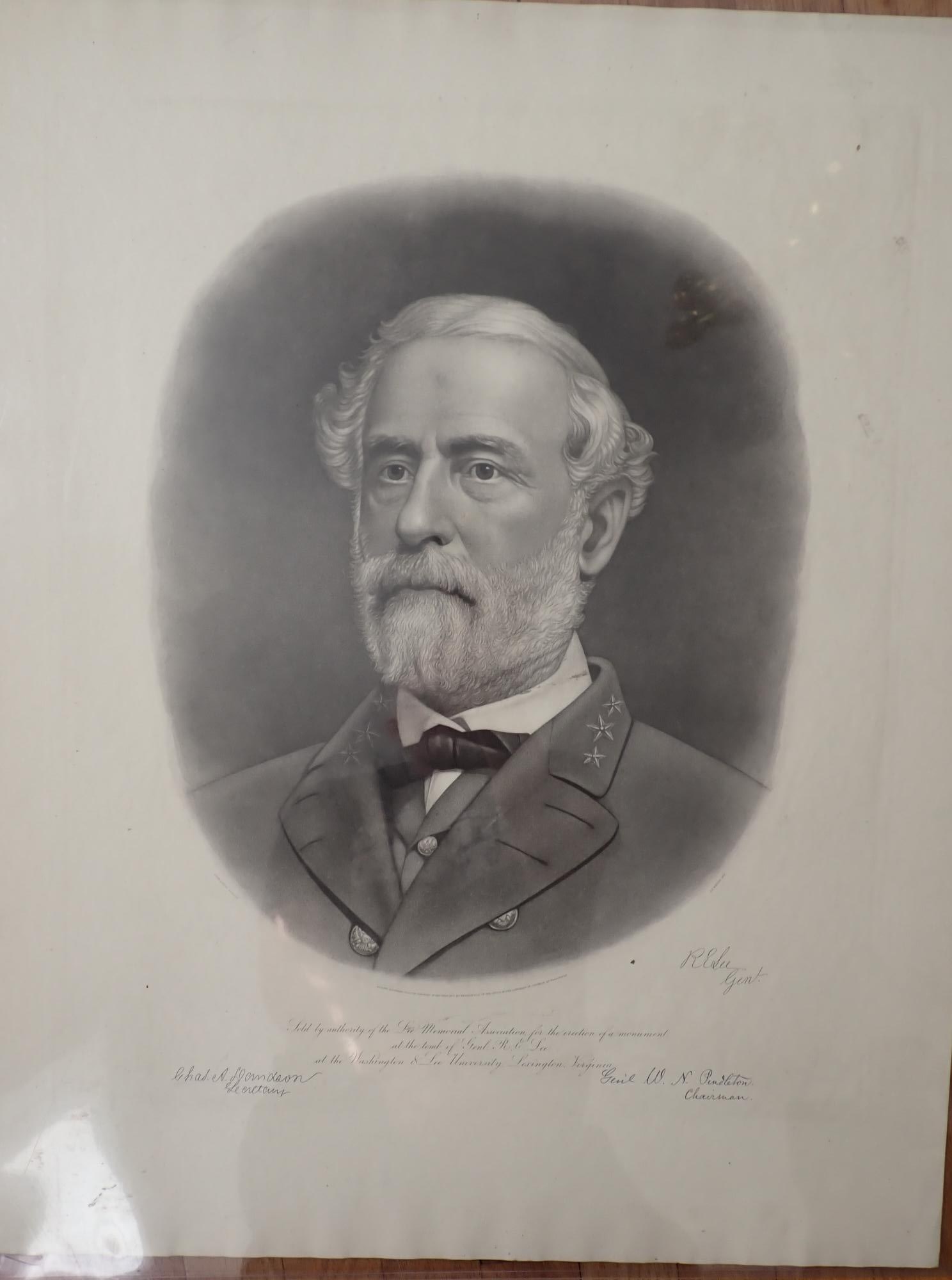 Robert E. Lee Engraved Portrait for Memorial (1 of 6)