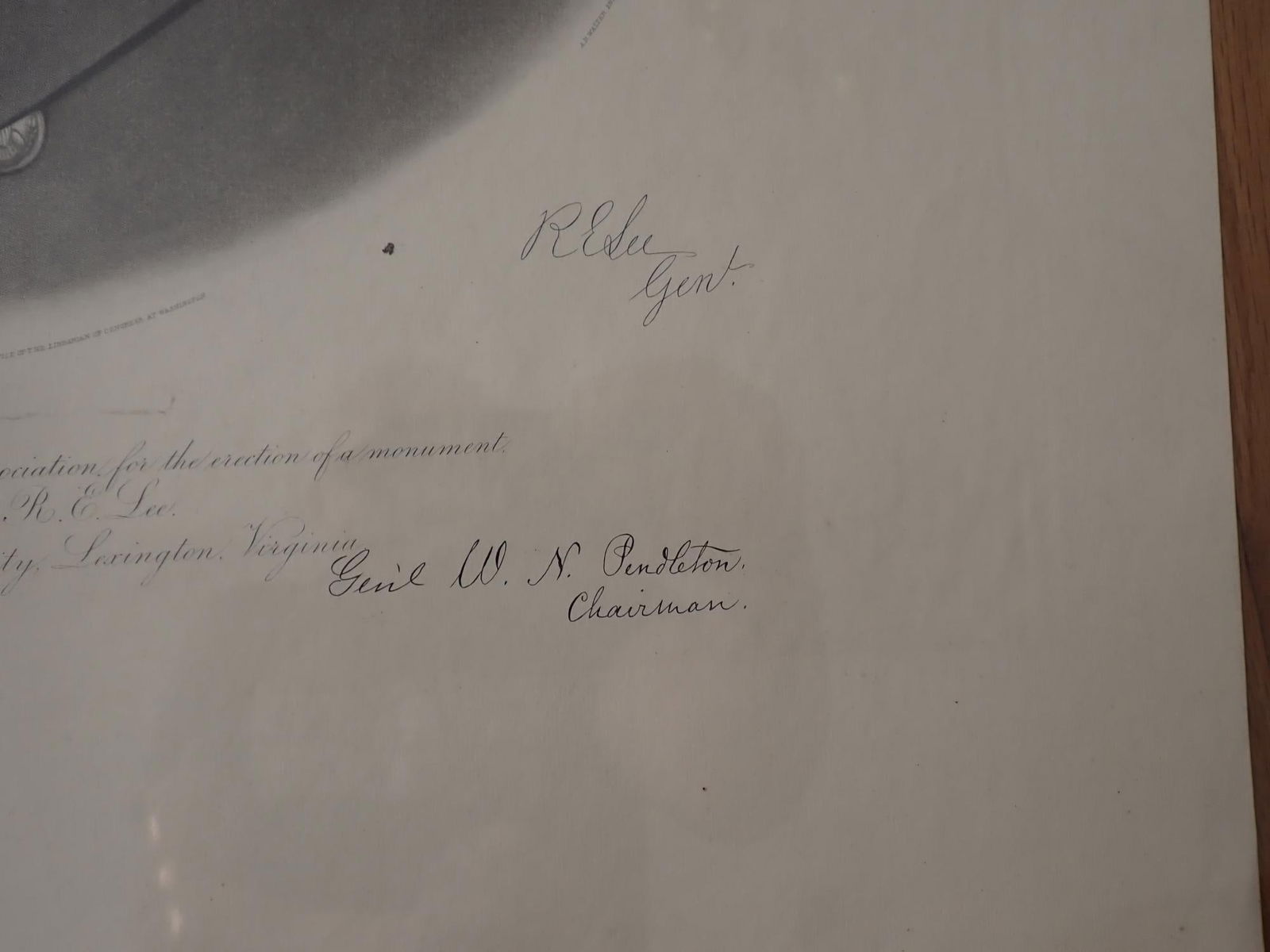 Robert E. Lee Engraved Portrait for Memorial - 5