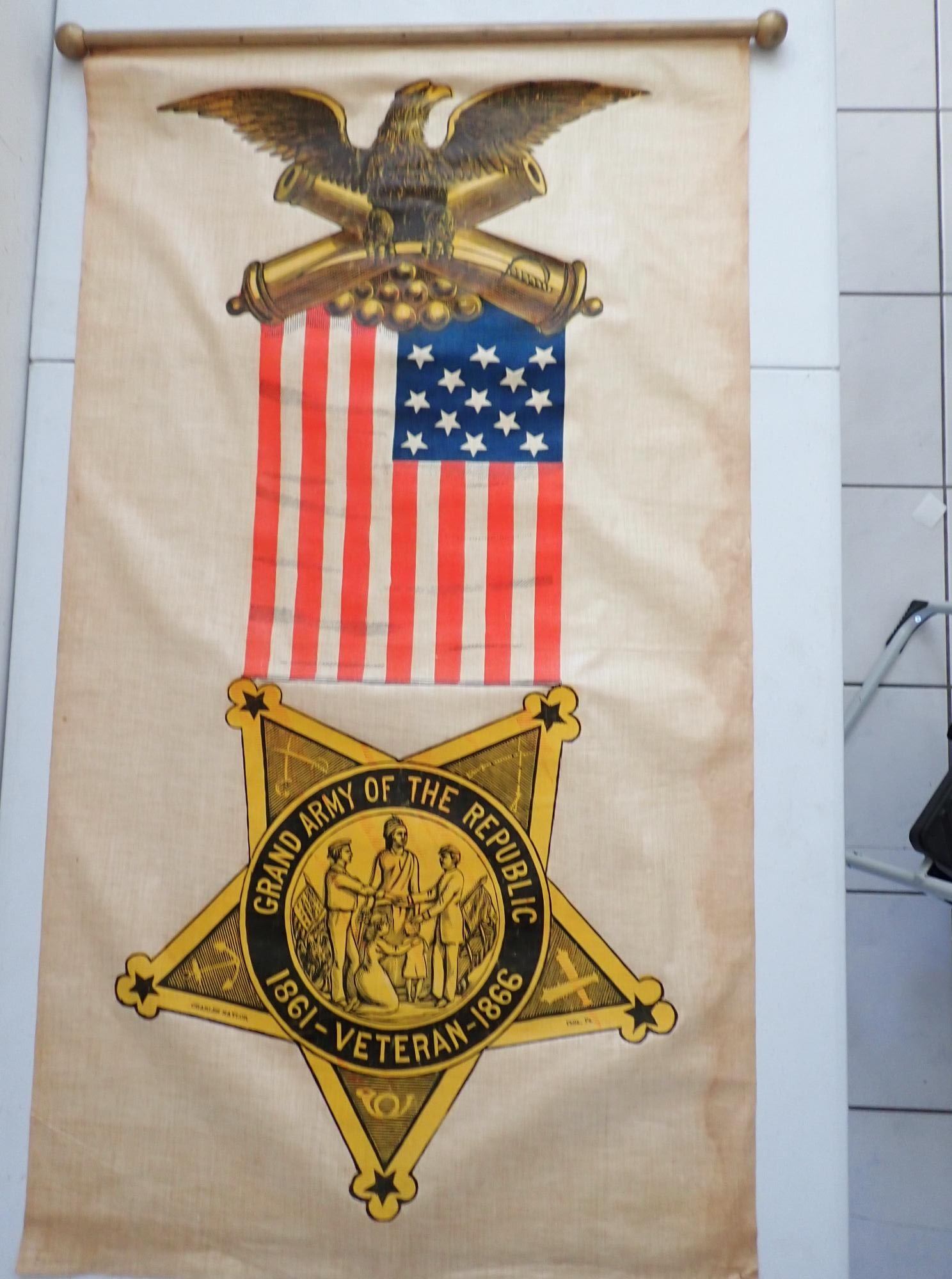 Grand Army of the Republic Veteran's Hall Banner (1 of 11)