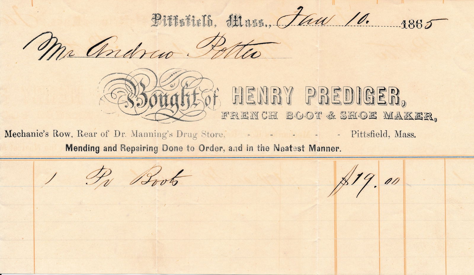 Massachusetts 34th Regiment Ephemera - 14