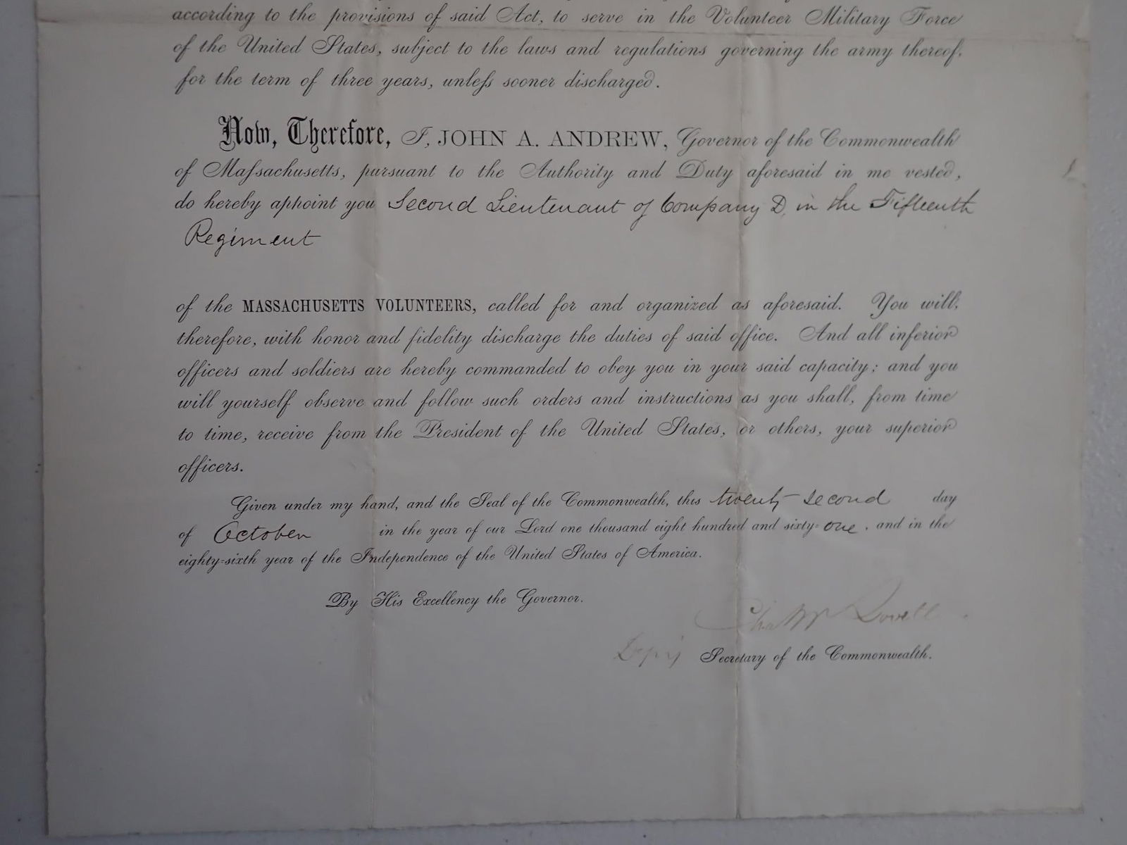 2nd Lieutenant Hans Peter Jorgensen Appointment - 4