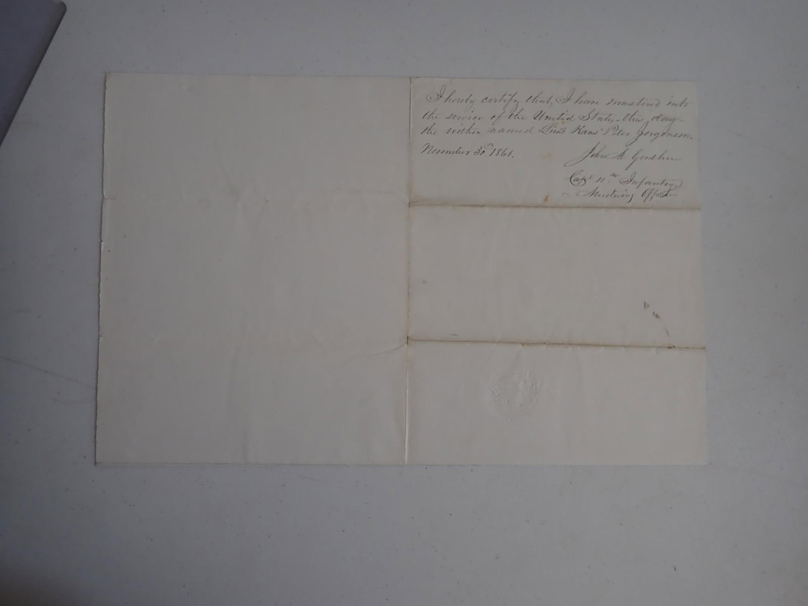 2nd Lieutenant Hans Peter Jorgensen Appointment - 6