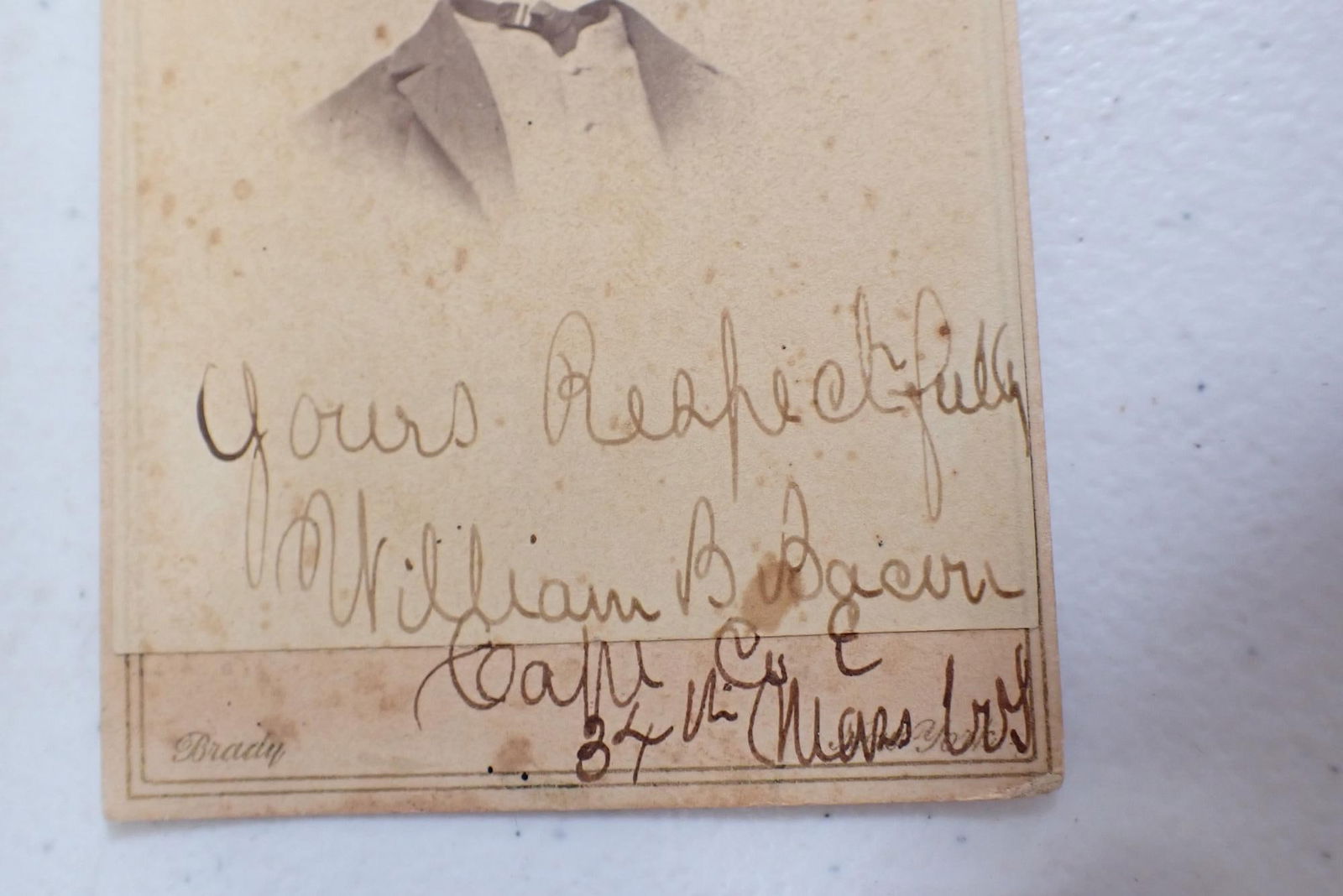 Capt William B. Bacon Worcester CDV & document - 10