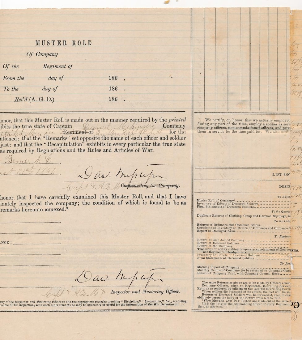 Muster Our Rolls, Pay Documents & others - 4
