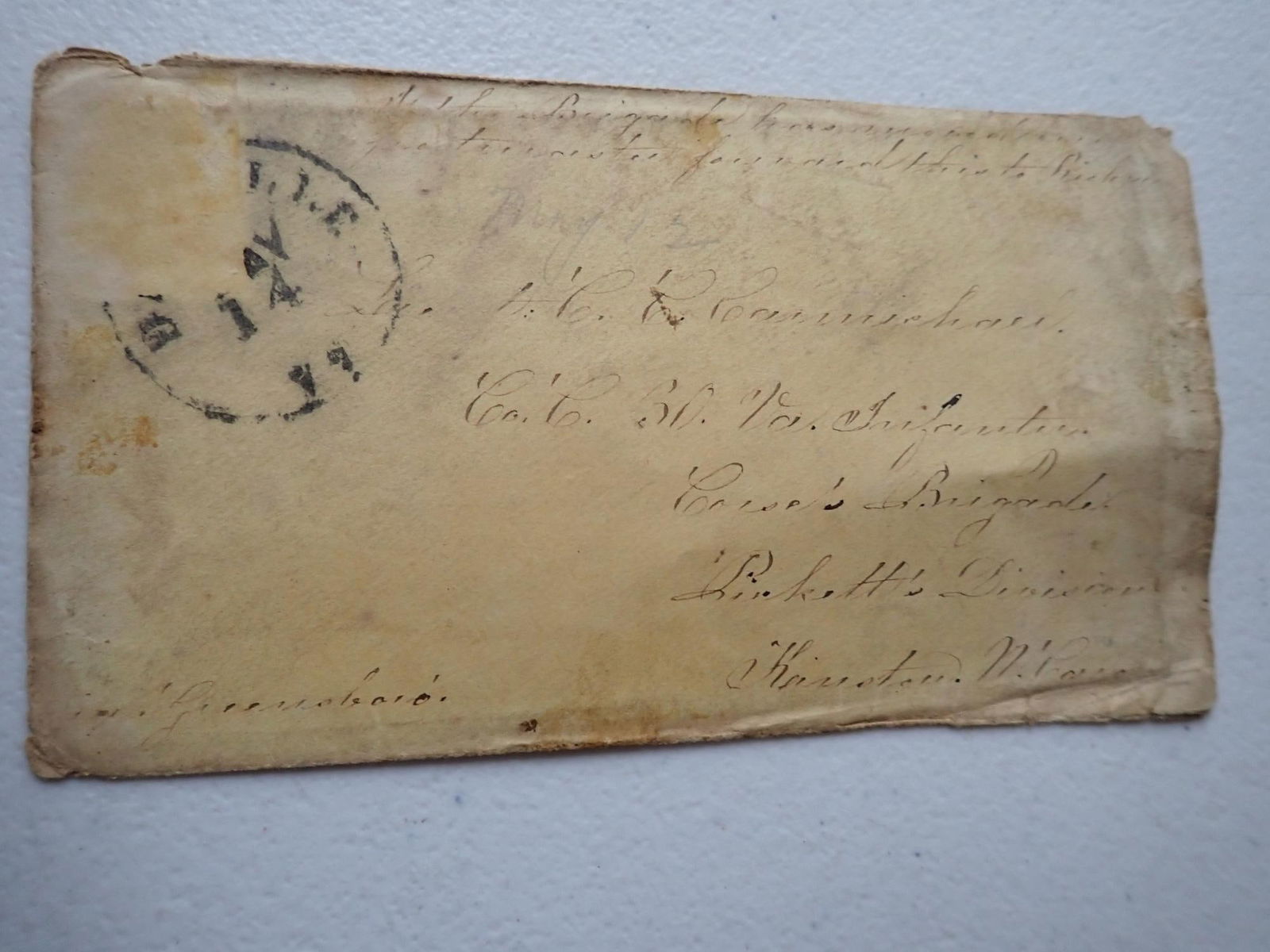 Confederate deceased soldier pay document, etc. - 14