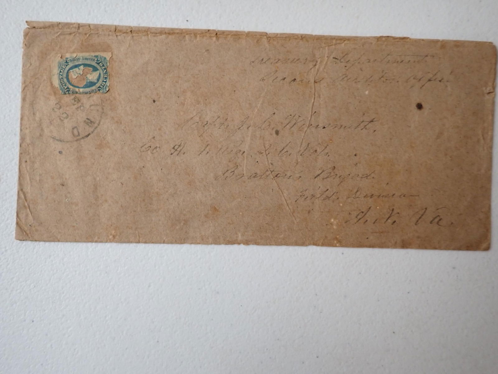 Confederate deceased soldier pay document, etc. - 7