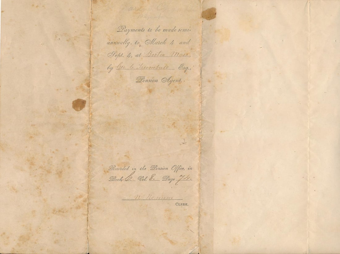 Civil War discharge and pay documents - 7