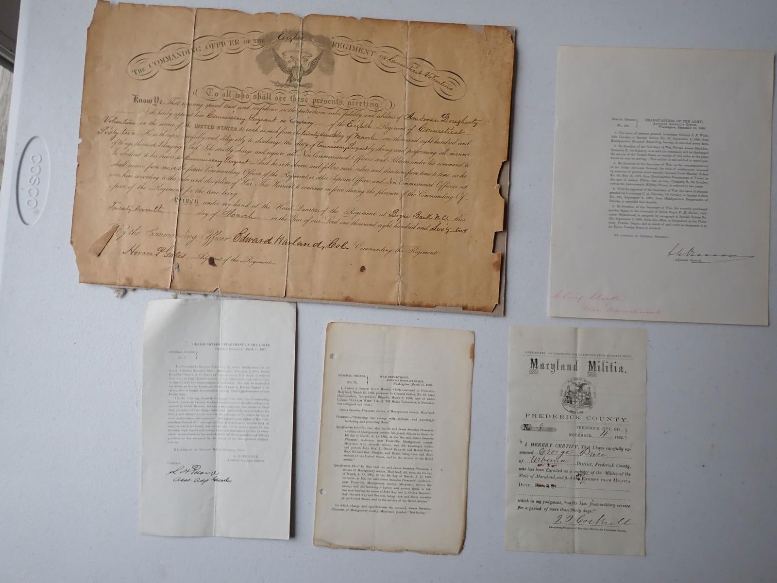 General Orders, Sgt. Ambrose Dougherty 8th CT (1 of 16)