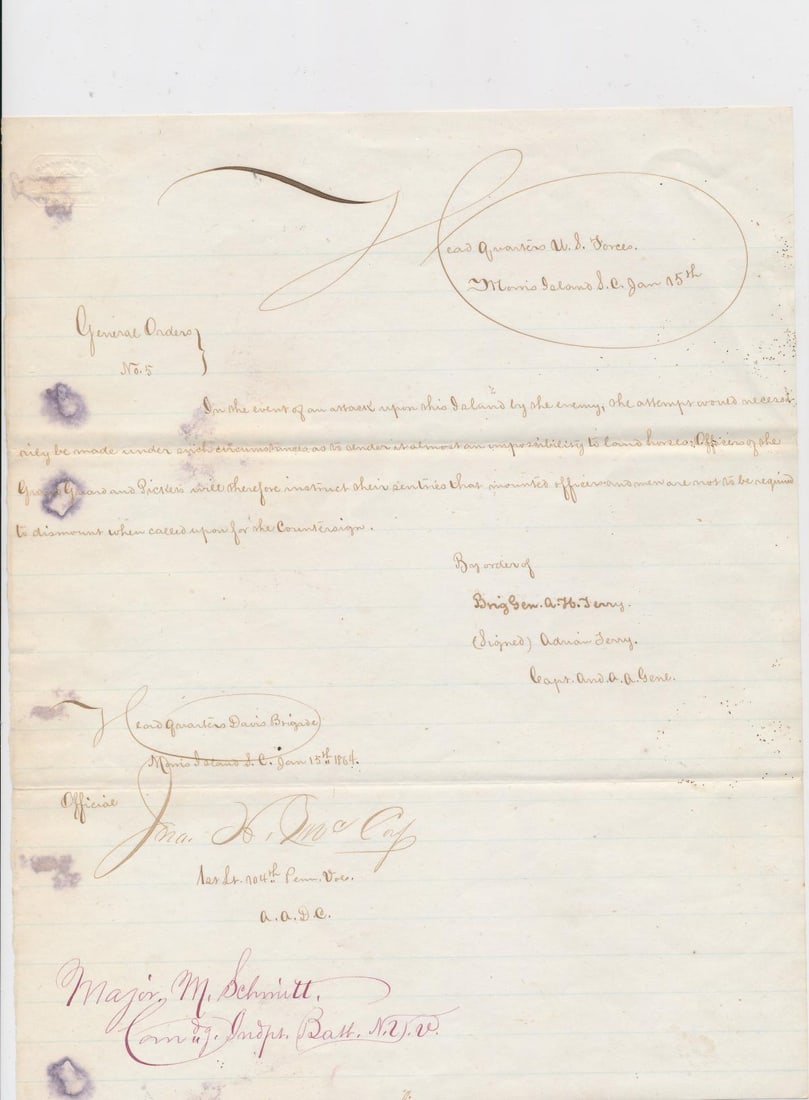 Carolina Ordnance Request, General Orders, etc. - 5