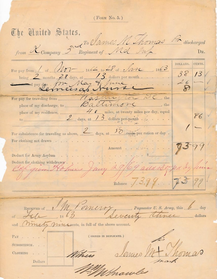 Harper's Ferry related invoices, receipts, etc. (1 of 16)