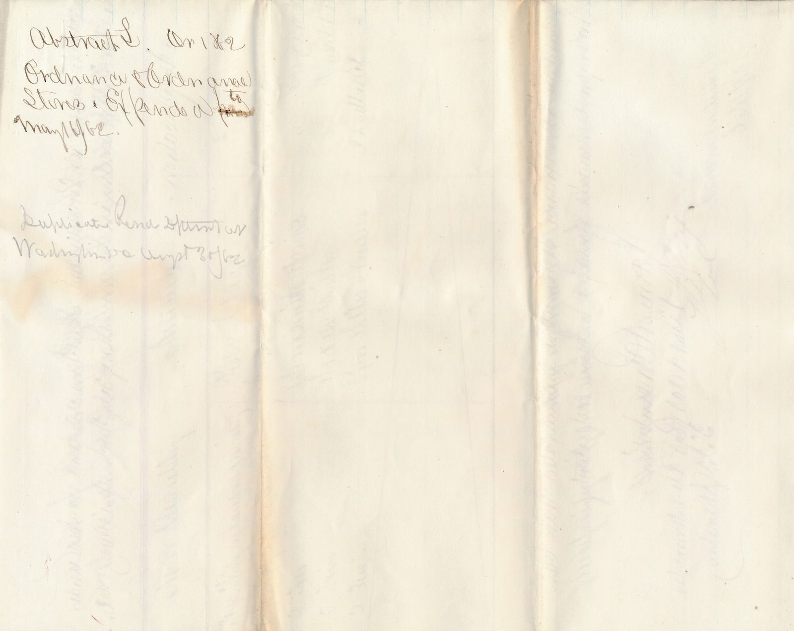 Quartermaster's, Substinence Ordnance Stores docs - 20