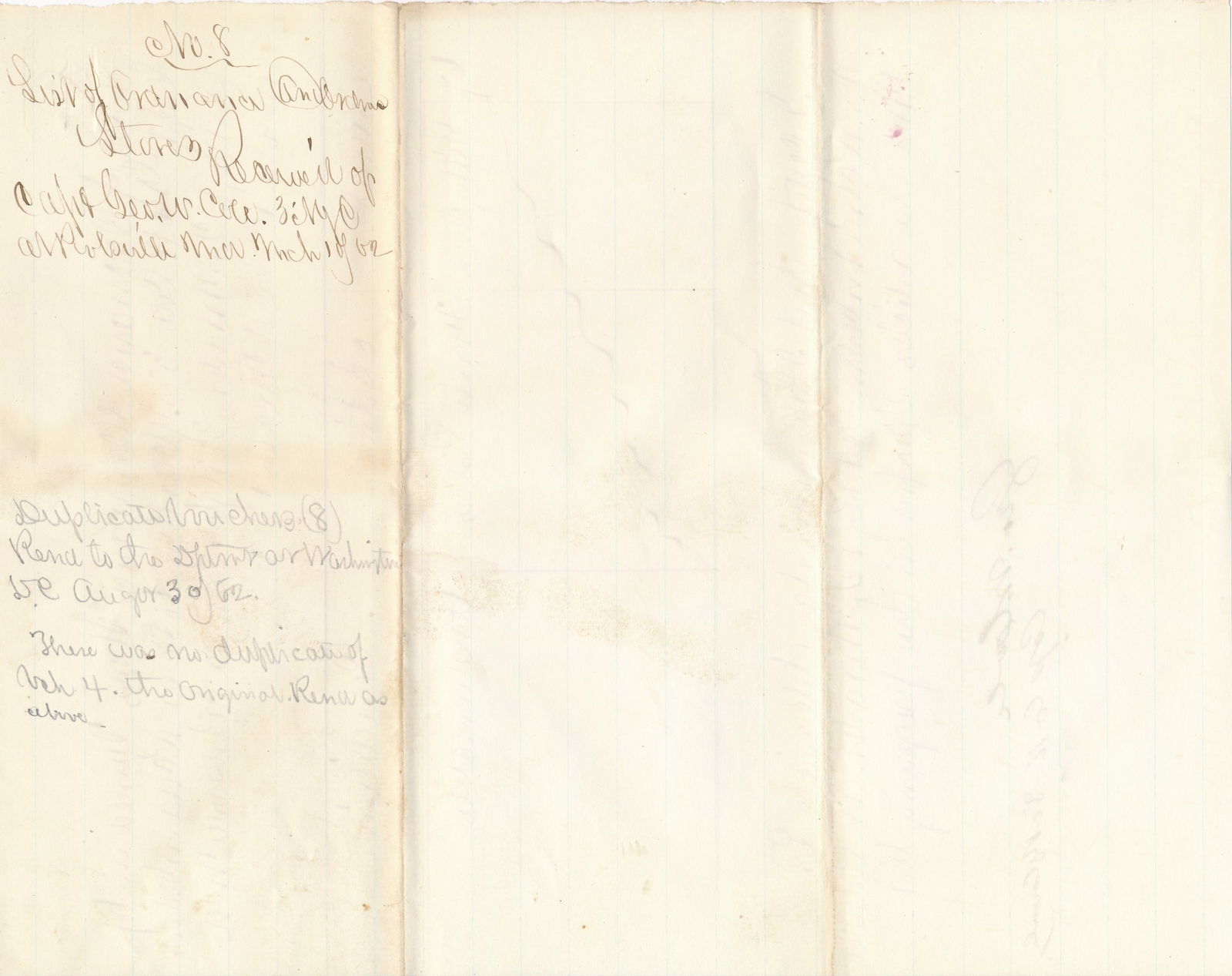 Quartermaster's, Substinence Ordnance Stores docs - 7