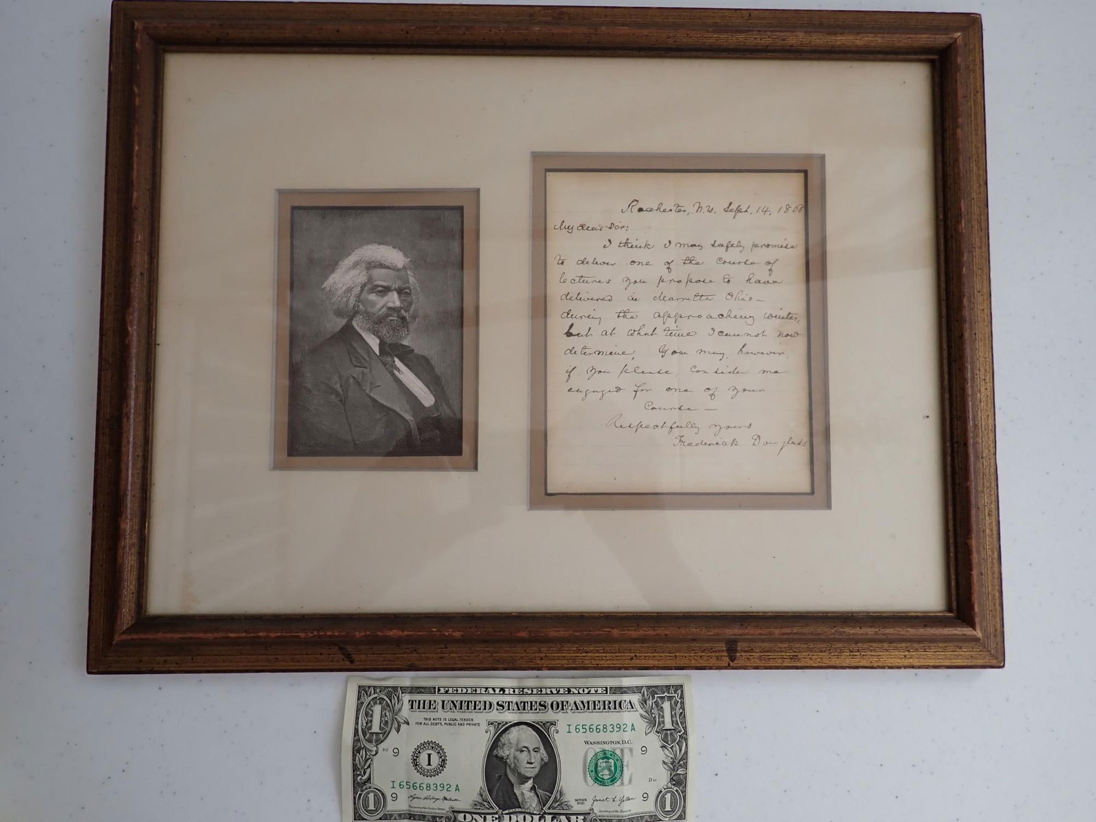 Frederick Douglass handwritten signed letter - 2