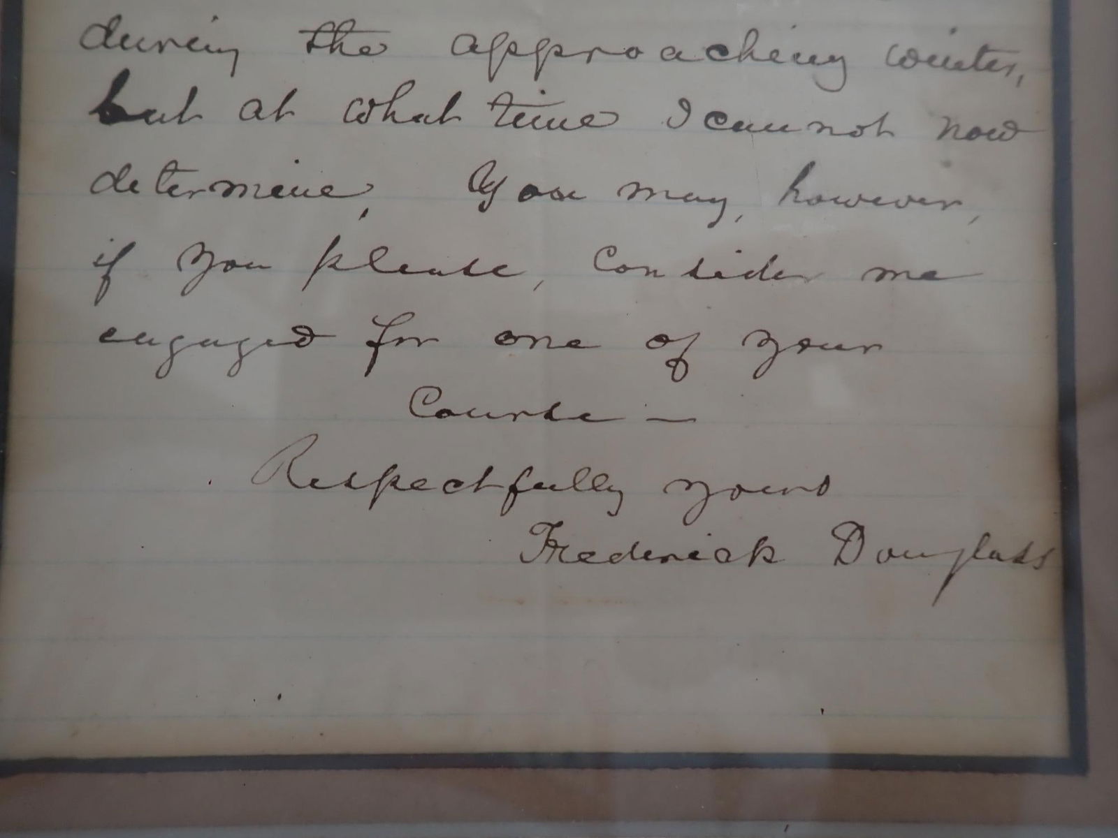 Frederick Douglass handwritten signed letter - 5