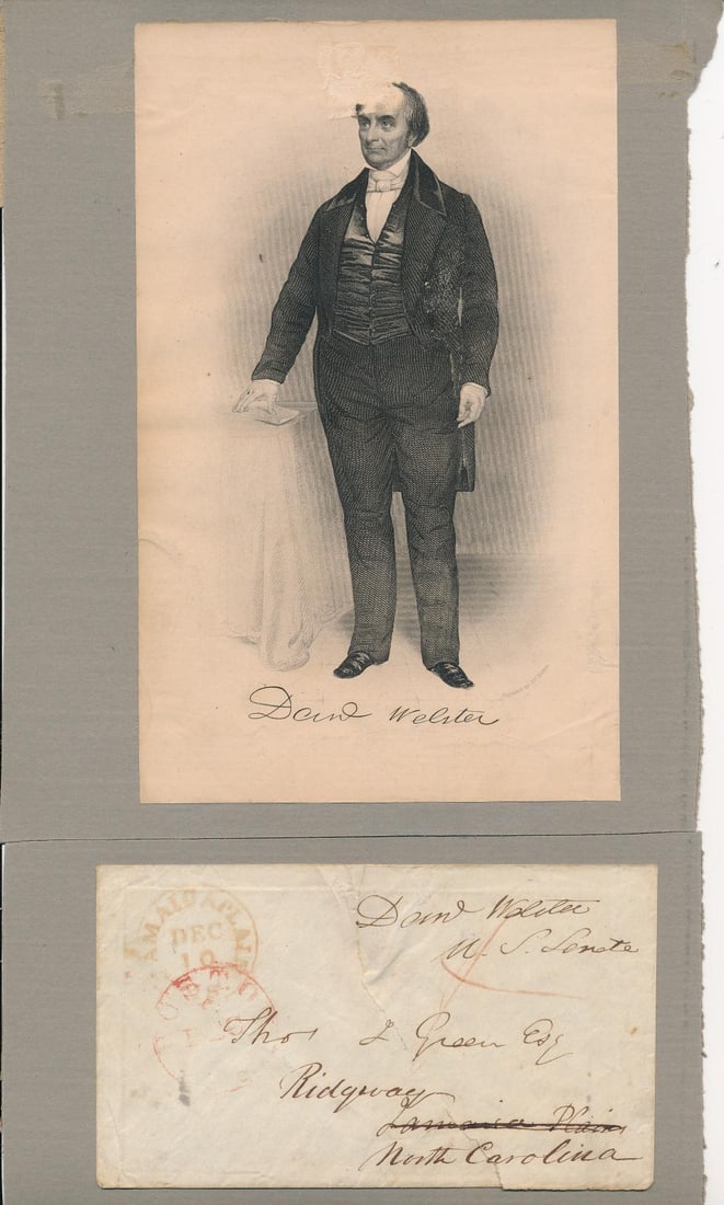 Daniel Webster, Gen. Benj. Butler, & autographs (1 of 6)