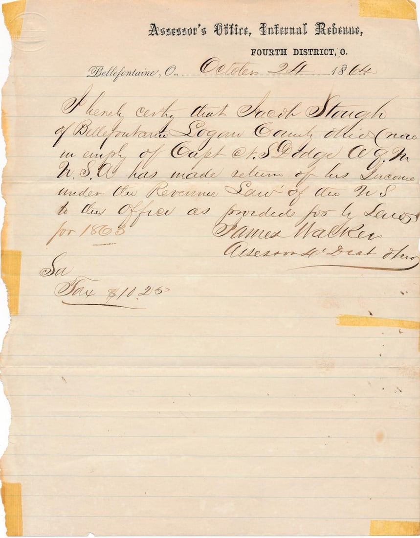 Jacob Stough Ohio regiment Quartermaster family photos & ephemera (1 of 11)