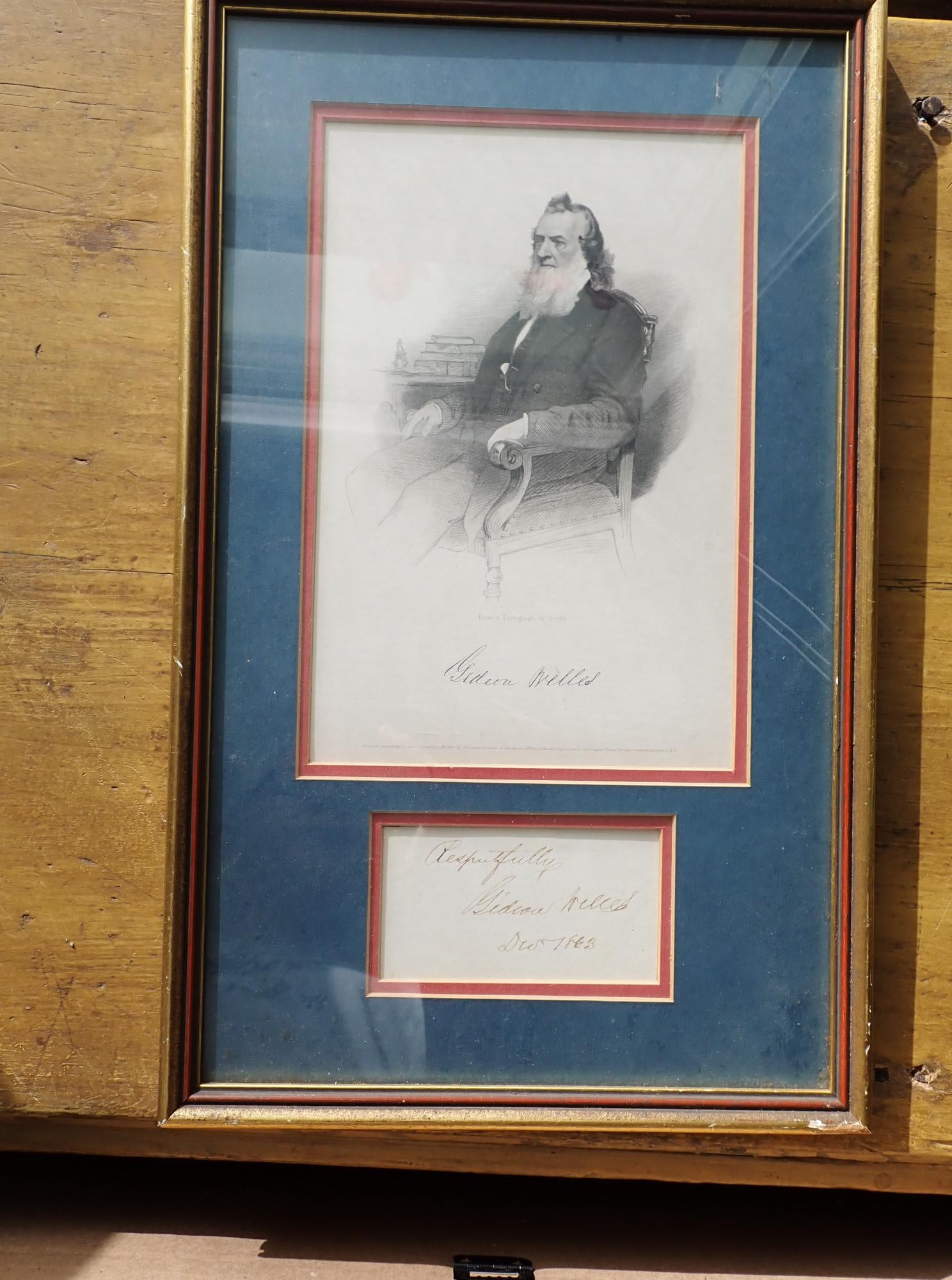 Gideon Welles, Civil War Sec. of the Navy signature (1 of 6)