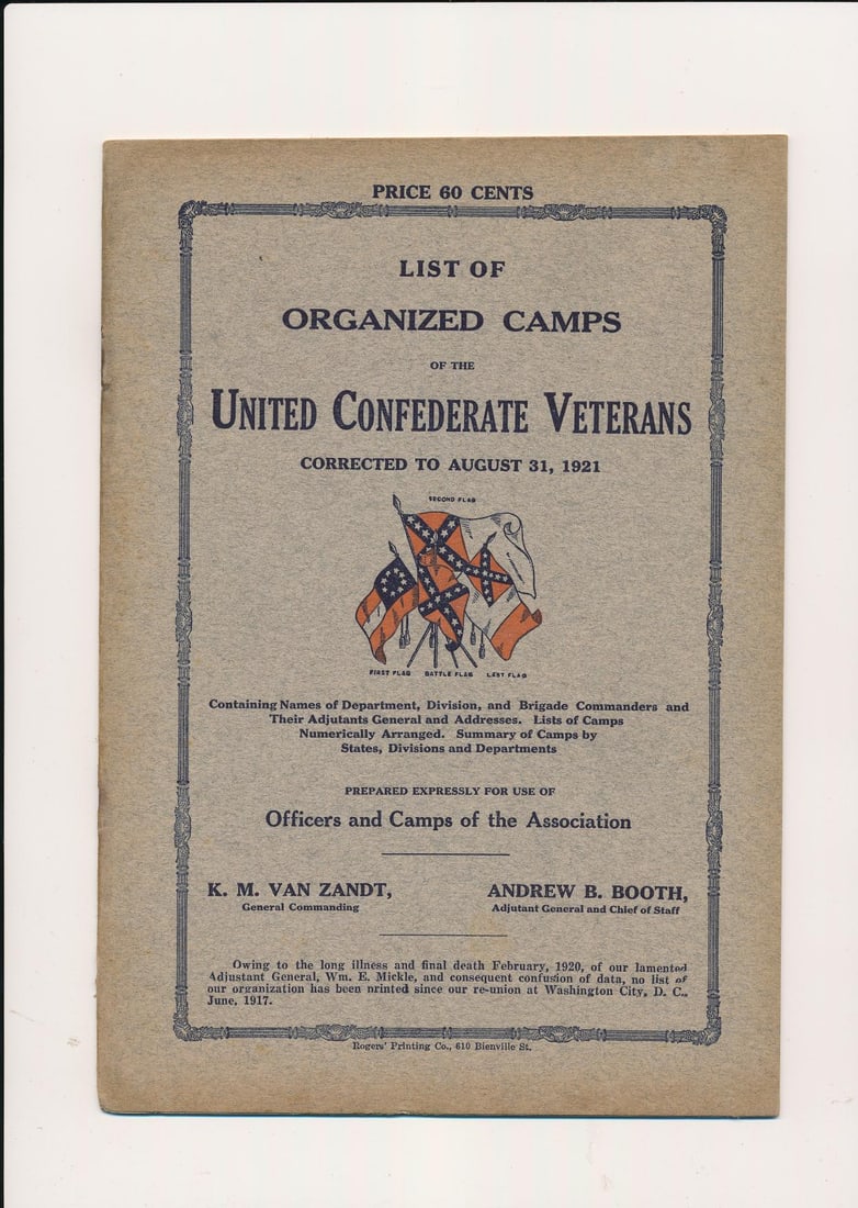 Confederate Veterans & other booklets & programs - 3