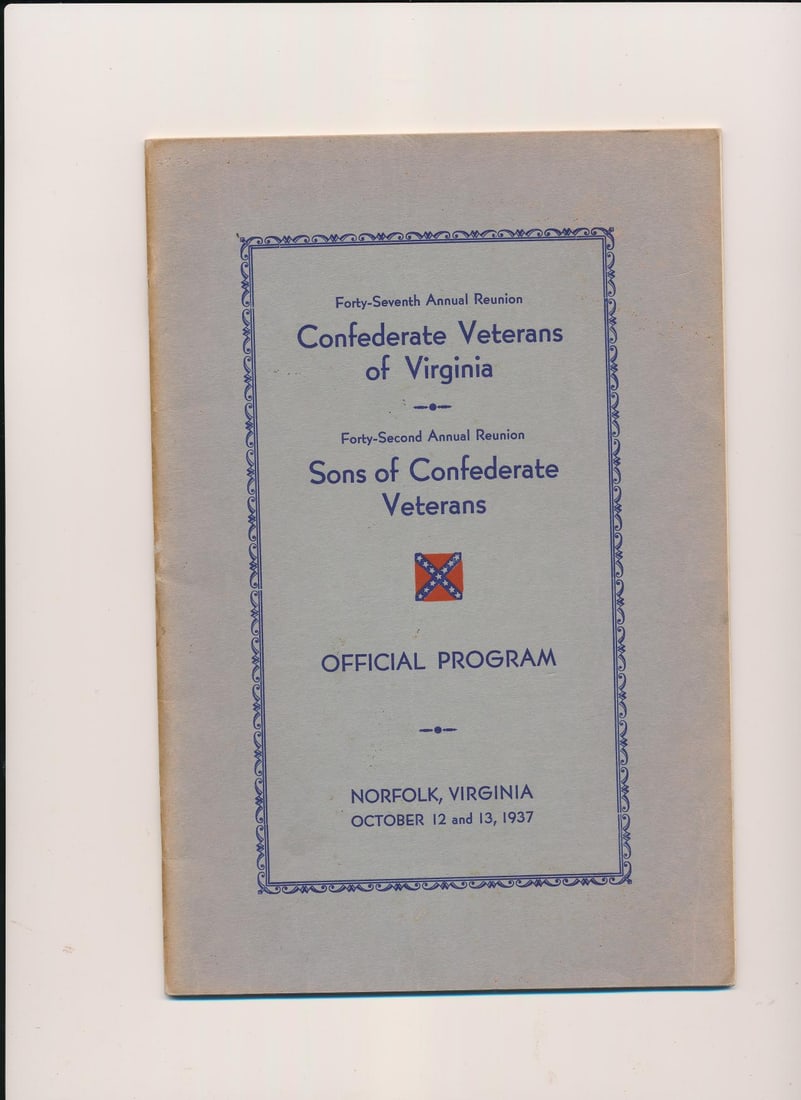 Confederate Veterans & other booklets & programs - 7