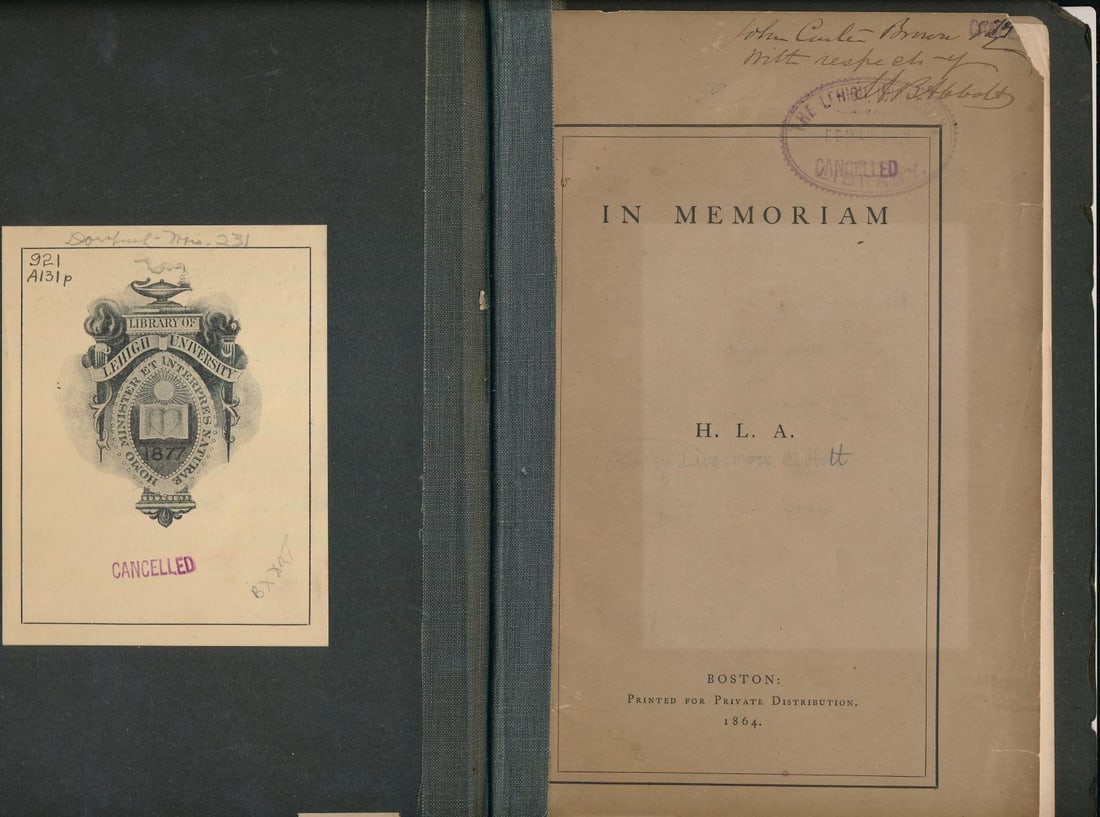 Major Henry Livermore Abbott Memorial booklet, etc. (1 of 10)