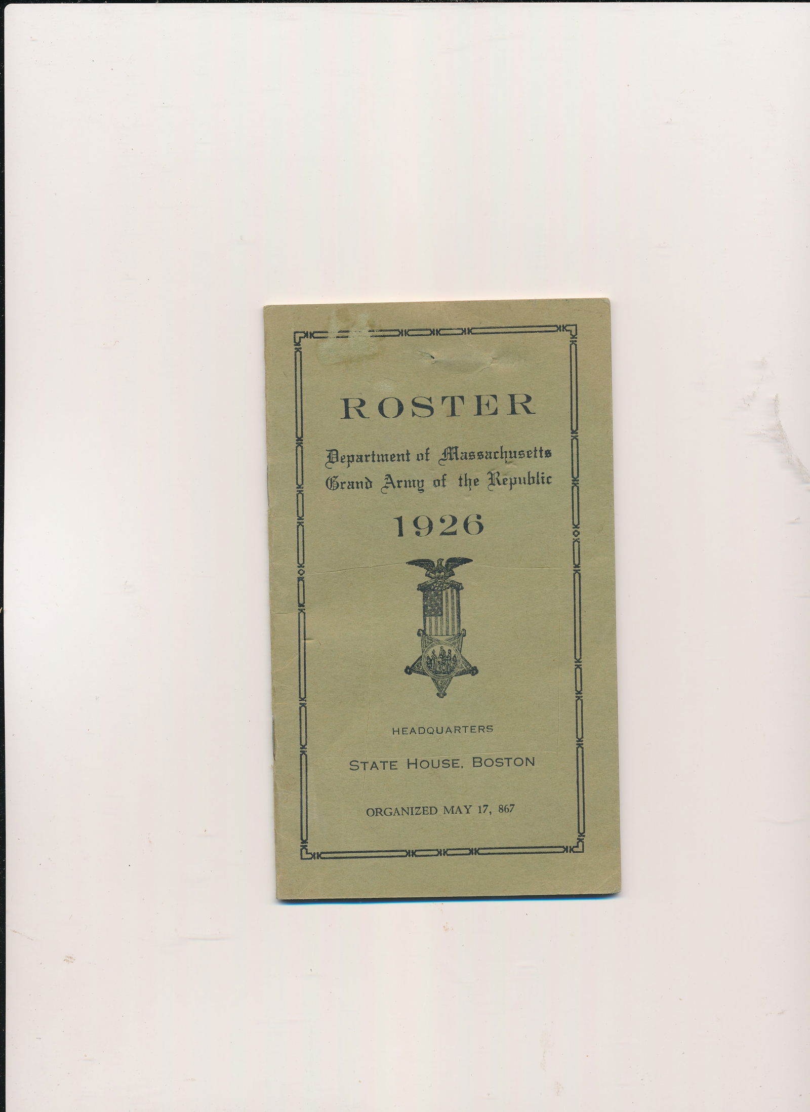 GAR booklets & ephemera (1 of 20)