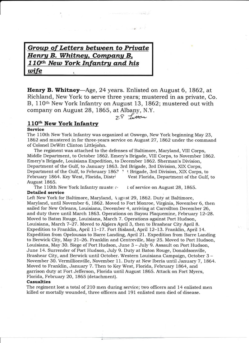 Personal Letters and Postal Covers of Enlisted Men (1 of 20)