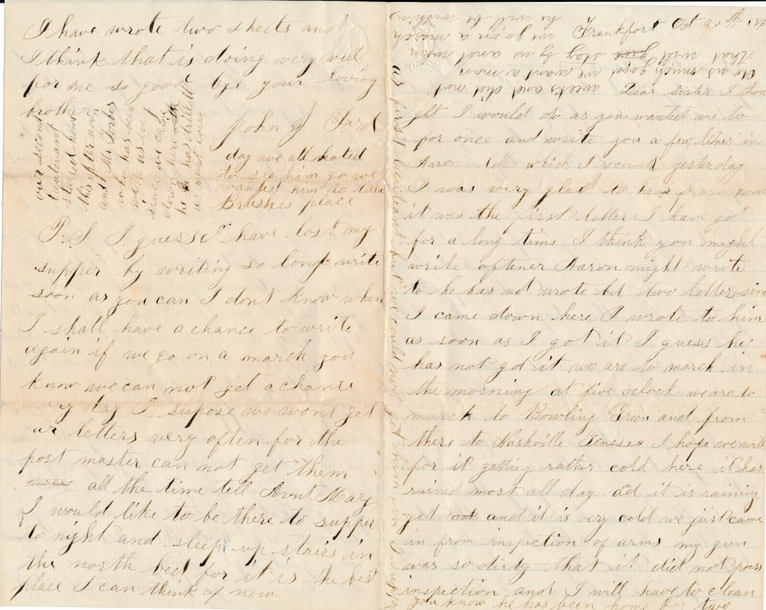 Illinois 104th Postal Cover & Letter Bull Run & others (1 of 19)