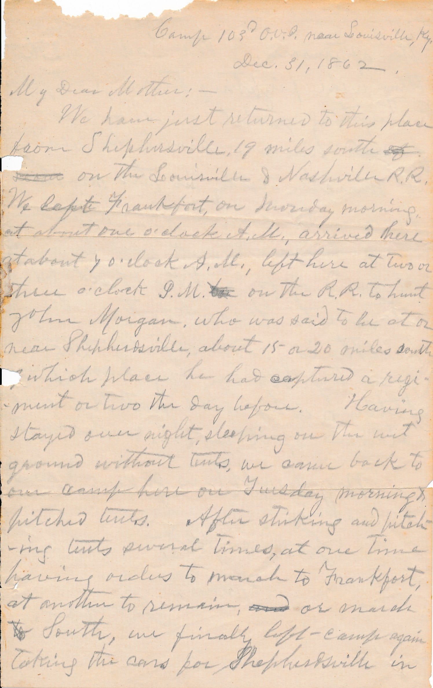 Letters, Camp Gilmore, NY 189th Infantry, others (1 of 19)