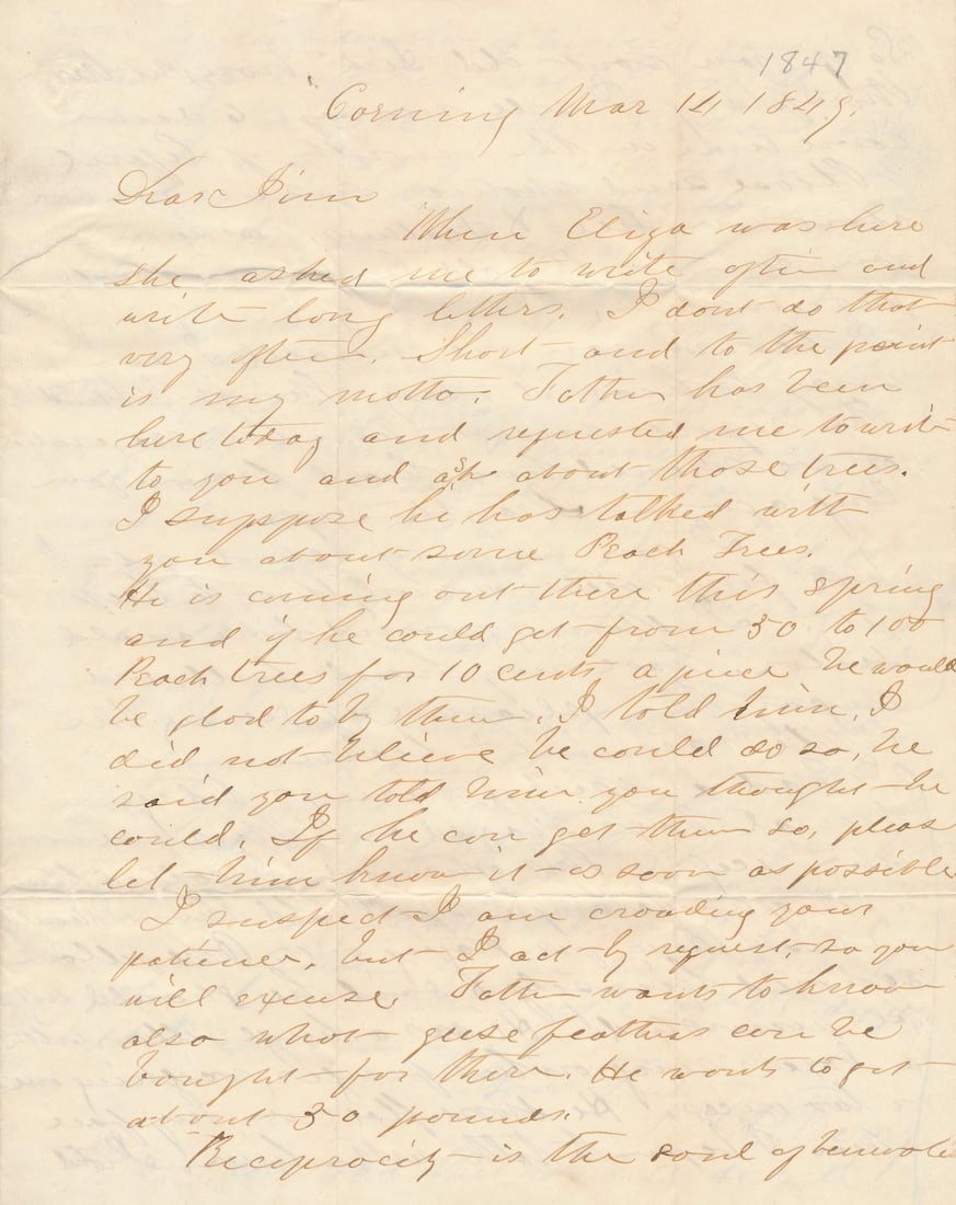 Sword presentation to Ensign Randolph letter (1 of 20)