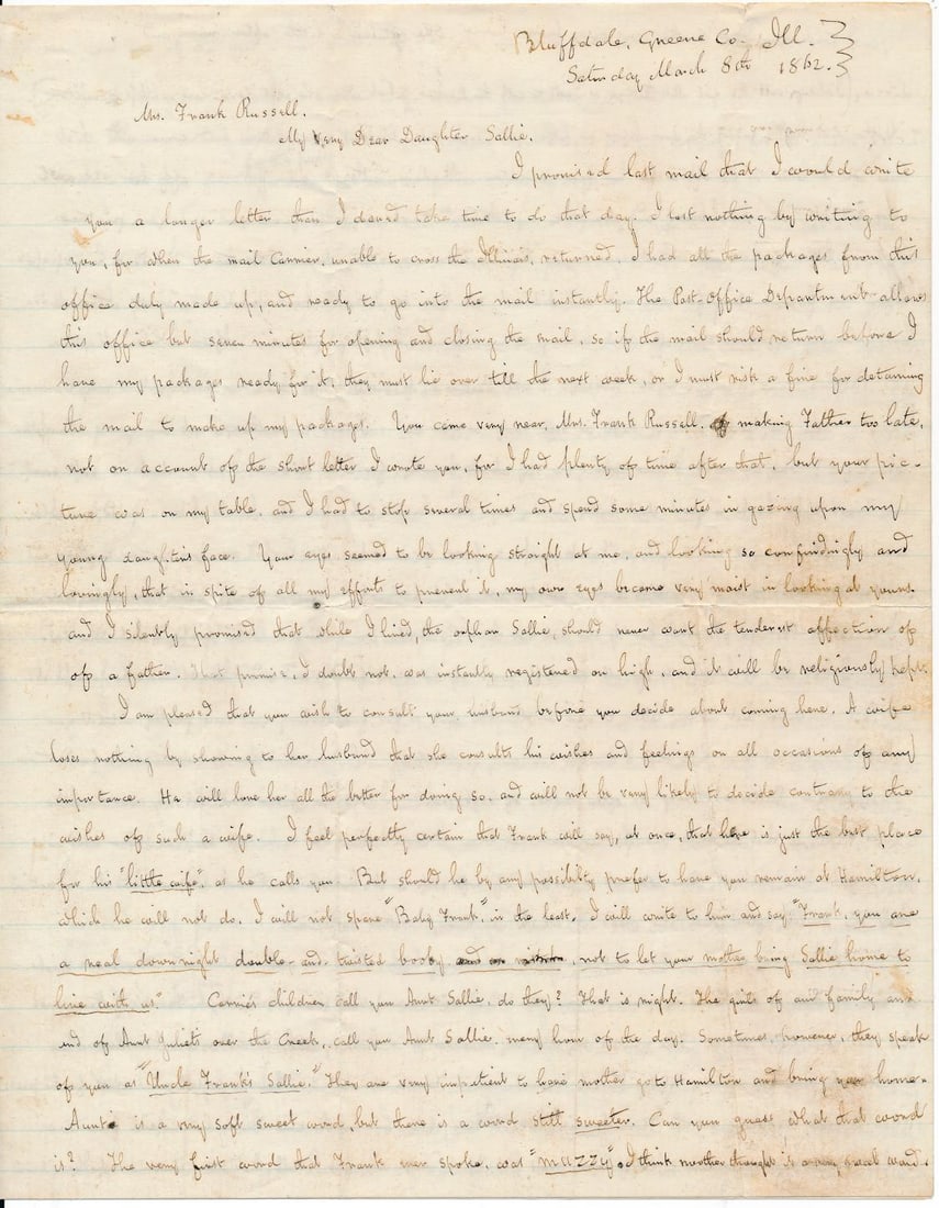 John Russell "Sage of Bluffdale" letter, etc. (1 of 14)
