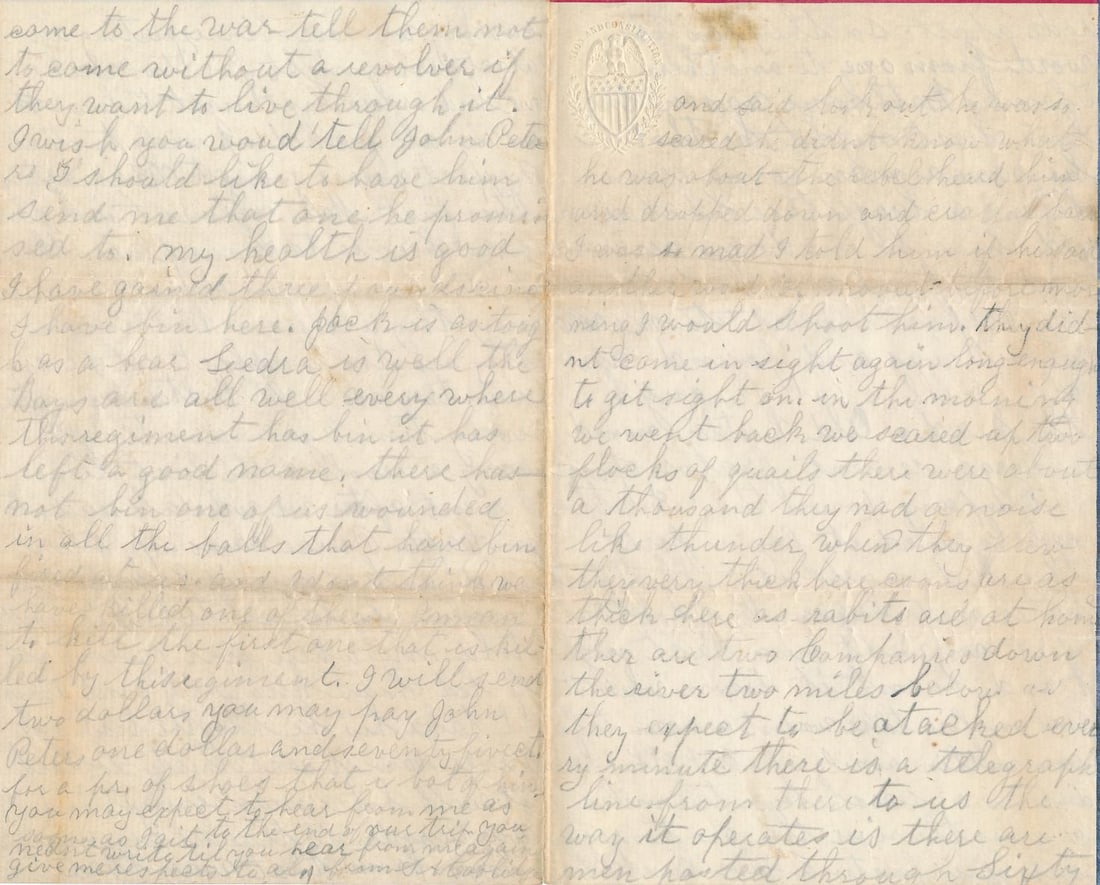 S.A. Coolidge 13th Mass Vols. Harper's Ferry letters (1 of 20)