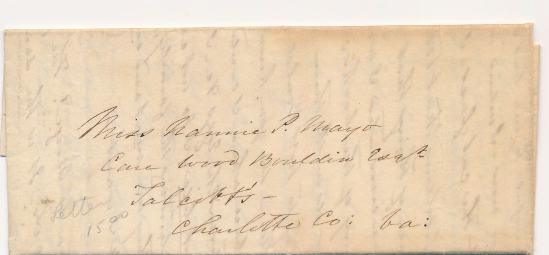 1862 Virginia Confederate's Letter battle content (1 of 9)