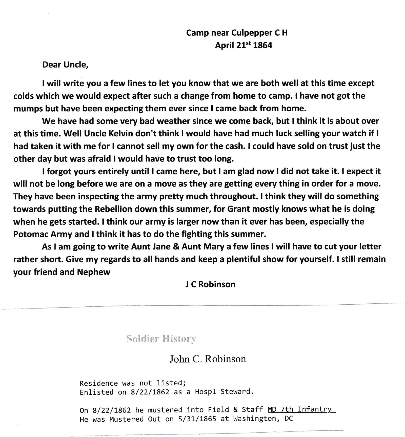 1864 Daniel Gracy B. Co. 97th PA Infantry liters (1 of 20)