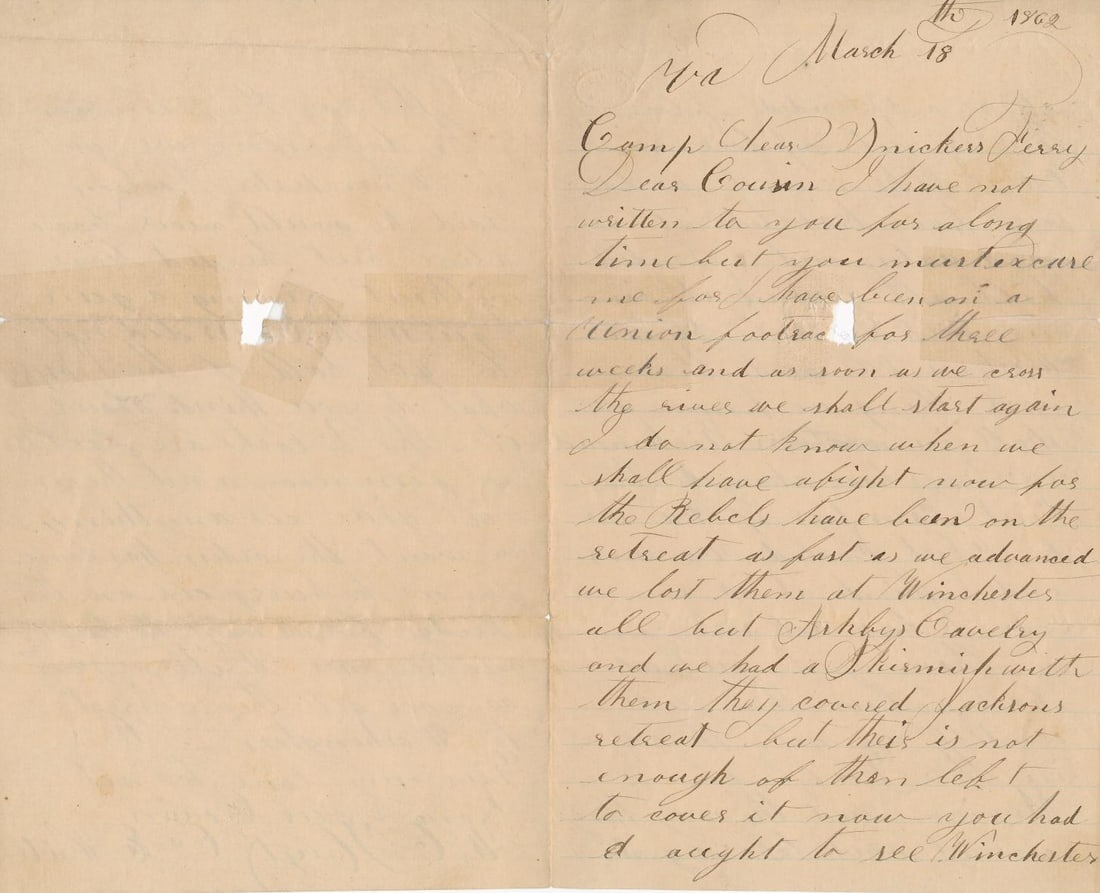 Chasing Stonewall Jackson letter, & others (1 of 20)