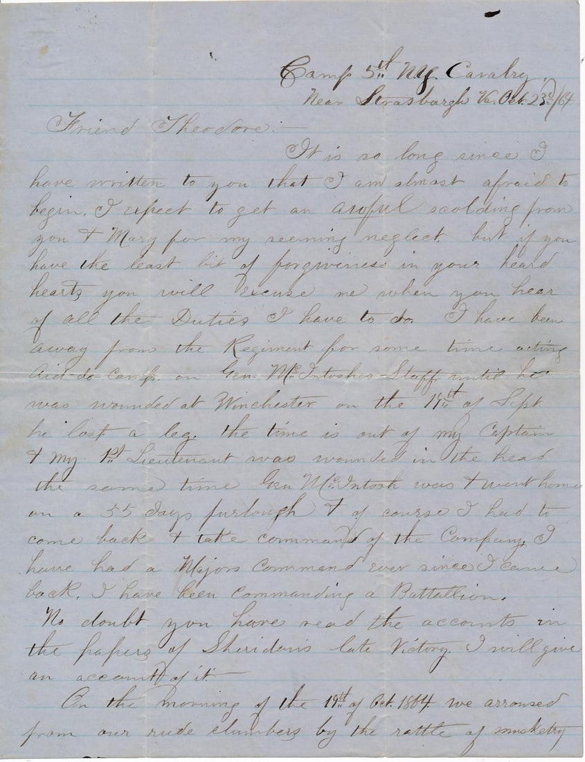Heron 5th New York, Civil War letters, photos, etc. (1 of 19)