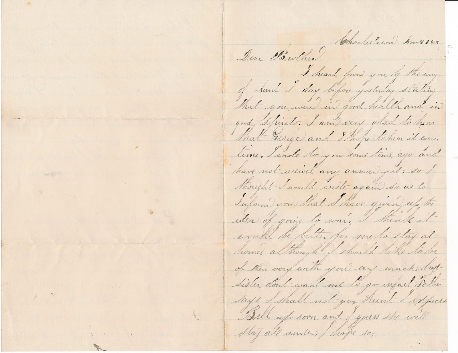 Pro-Slavery Letters sympathetic to Slave Owners (1 of 14)