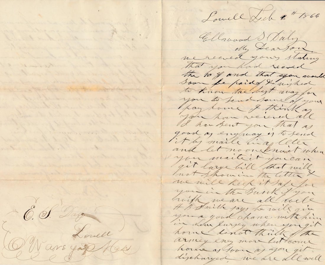 1863 Lt. Benjamin T. Wright - Fort Wagner, letters - 11