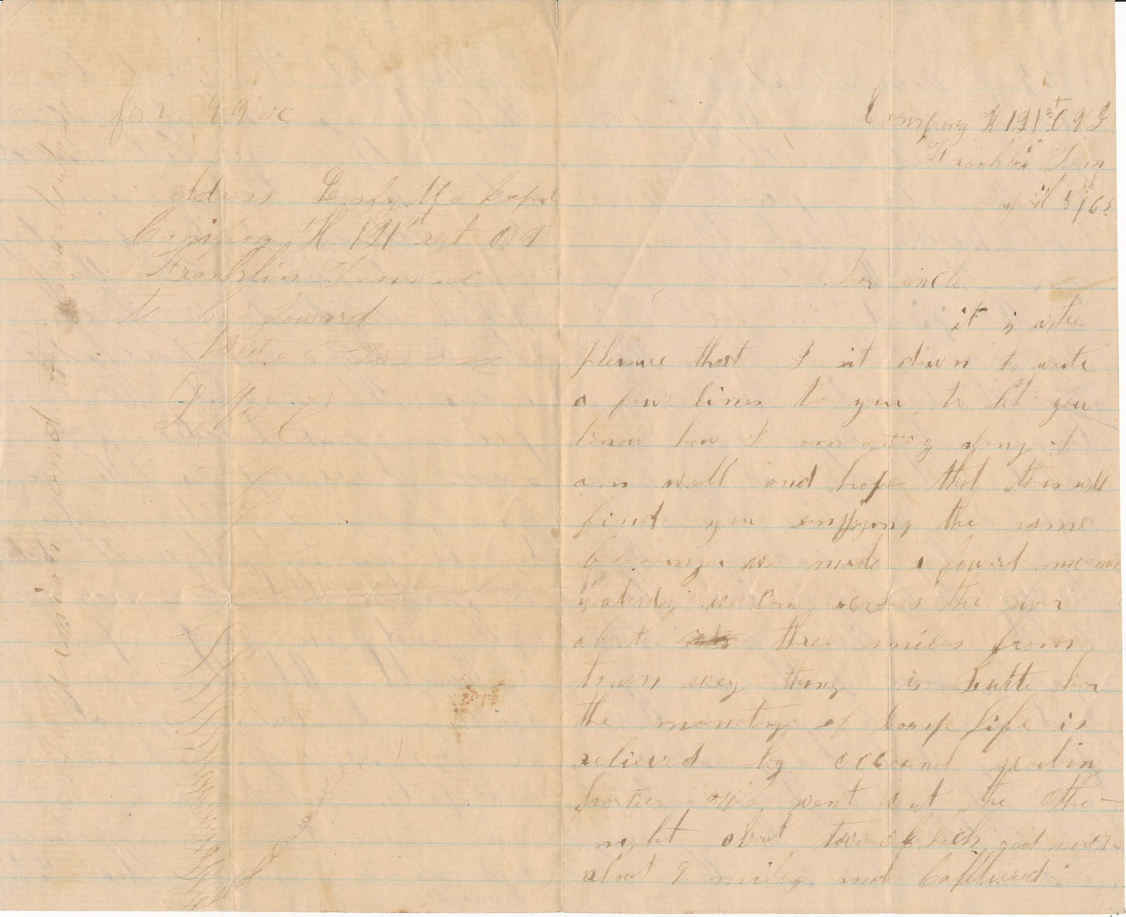 1863 Lt. Benjamin T. Wright - Fort Wagner, letters - 16