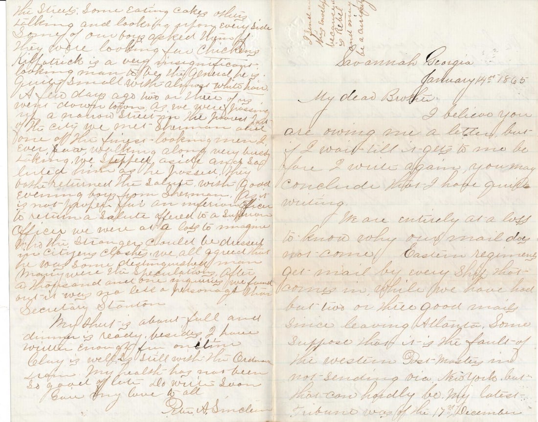 1863 Lt. Benjamin T. Wright - Fort Wagner, letters - 5