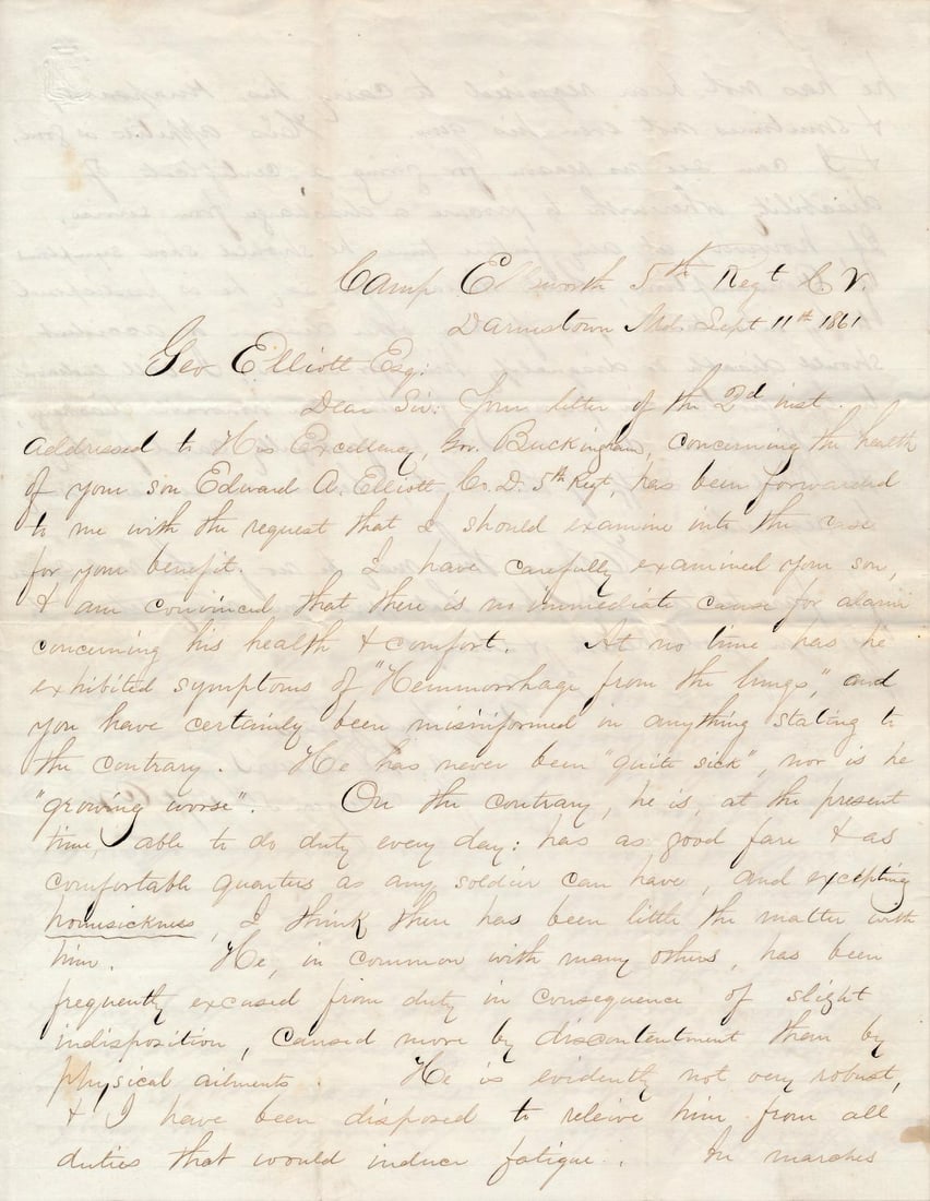 John Benjamin Lewis Surgeon & other CT letters (1 of 20)