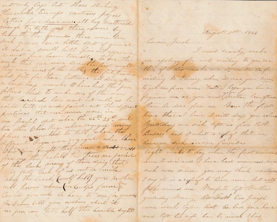 Gettysburg battle by woman who tended to sick (1 of 8)