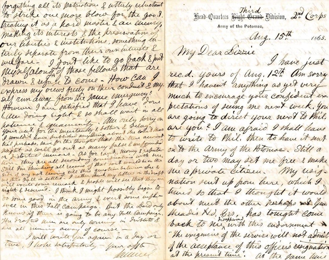 Edwin Buel 2nd Vermont Surgeon & other letters (1 of 20)