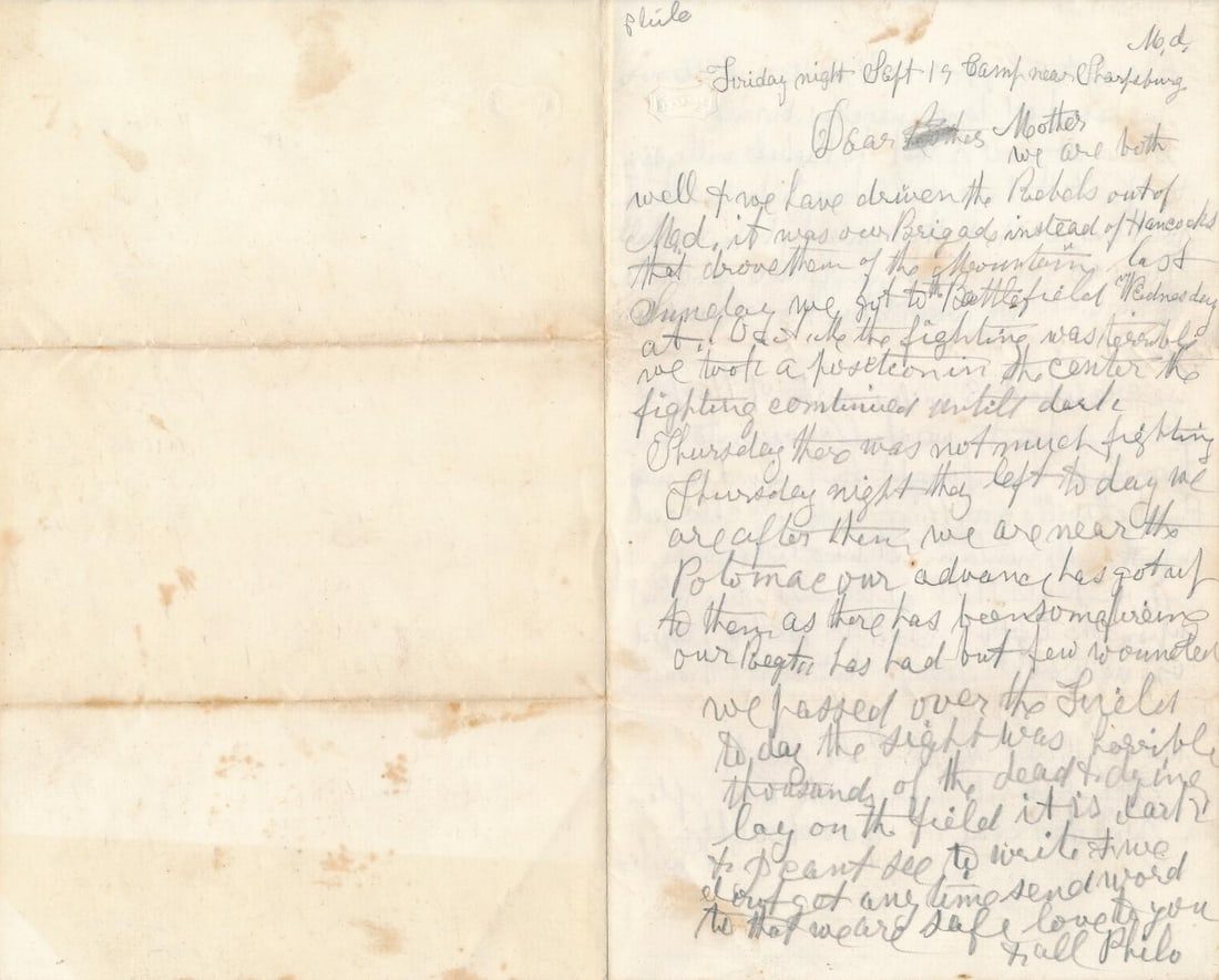 Vermont Soldier writes of capturing the 16th Virginia (1 of 4)