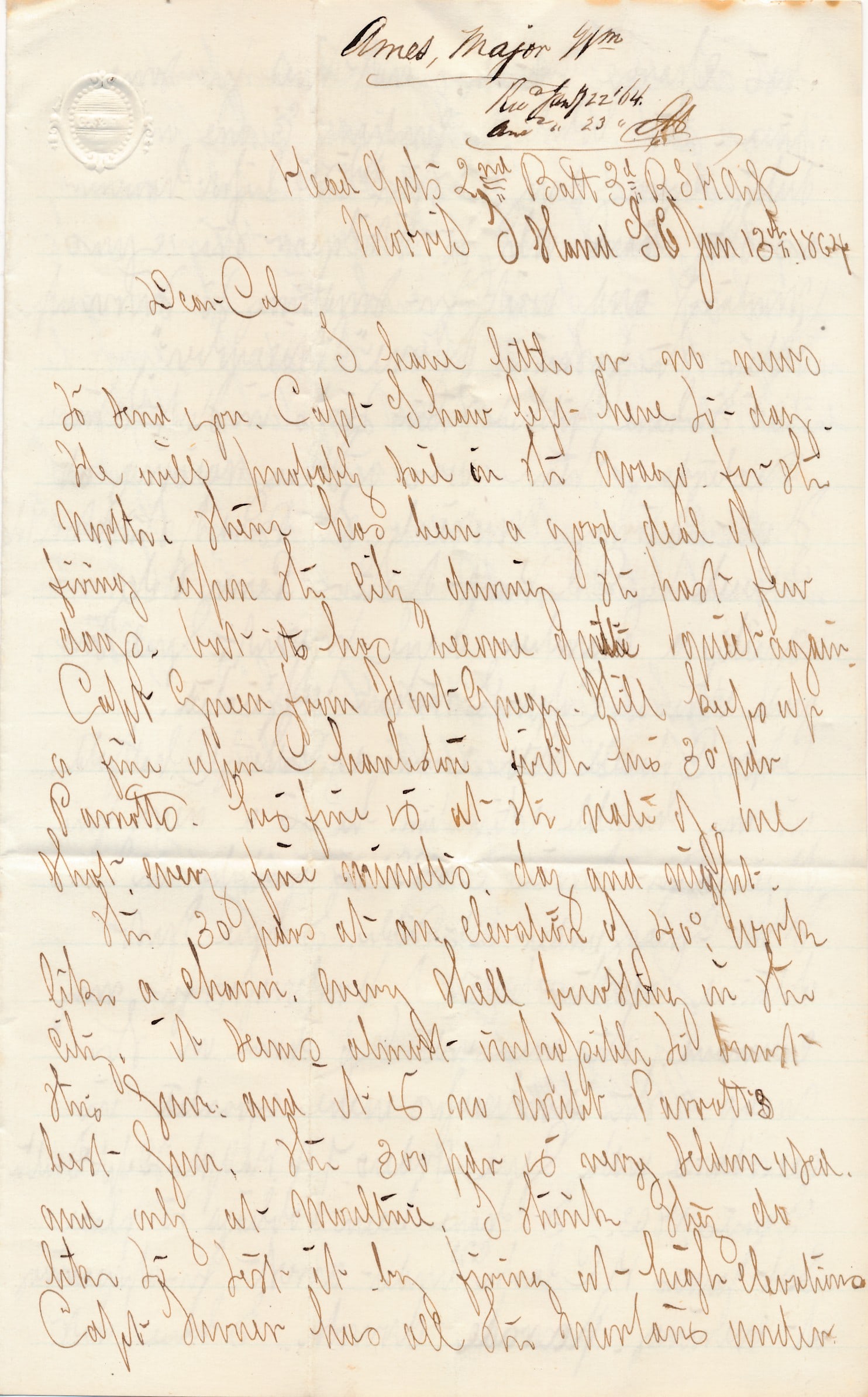 Maj. William Ames arrested soldier for drunkenness (1 of 18)