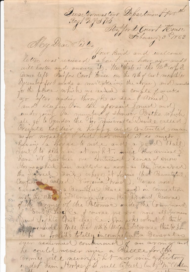 Elson M. Misner NY 89th and 145th Inf. re: Generals (1 of 20)